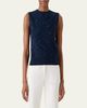 Akris Sequined Wool-Cashmere Sleeveless Sweater - 4