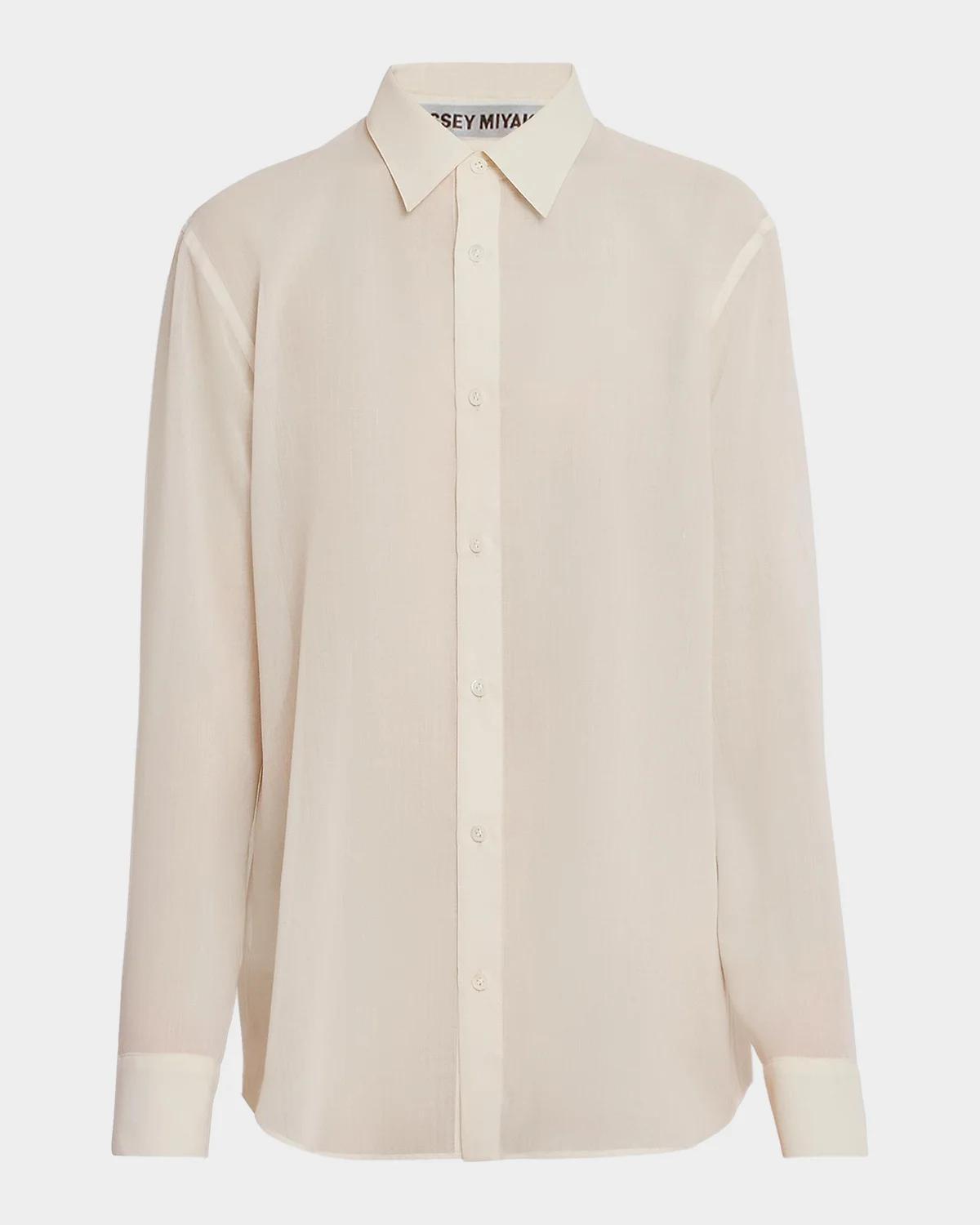 Akris Sheer Wool-Blend Shirt