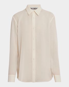 Akris Sheer Wool-Blend Shirt