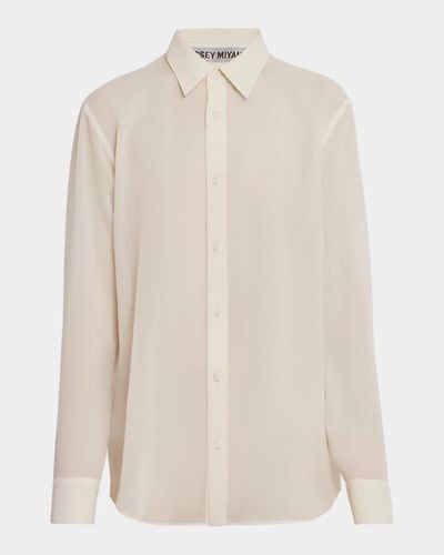 Akris Sheer Wool-Blend Shirt
