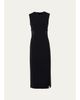 Akris Sleeveless Lace-Inset Wool Double-Face Midi Dress - 1
