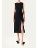 Akris Sleeveless Lace-Inset Wool Double-Face Midi Dress - 2