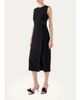 Akris Sleeveless Lace-Inset Wool Double-Face Midi Dress - 3