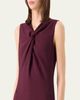 Akris Sleeveless Twisted Knot Wool Double-Face Midi Dress - 4