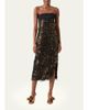 Akris Strapless Empire Layered Metallic Organza Midi Dress - 2