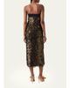 Akris Strapless Empire Layered Metallic Organza Midi Dress - 3