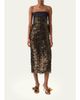 Akris Strapless Empire Layered Metallic Organza Midi Dress - 4