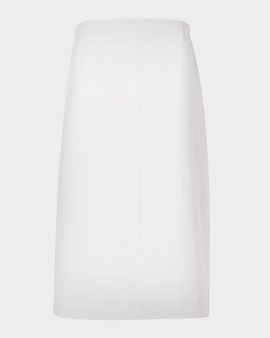 Akris Textured Cotton Knee-Length Skirt