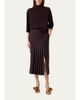 Akris Turtleneck Cashmere 3/4-Sleeve Sweater - 2