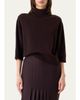 Akris Turtleneck Cashmere 3/4-Sleeve Sweater - 4