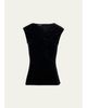 Akris Twisted Velvet Jersey Sleeveless Top - 1
