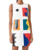 Akris Women's Abstract Leather Sheath Minidress - 2