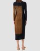 Akris Women's Abstract Print Wool-Blend Crewneck Midi Dress - 2