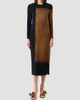 Akris Women's Abstract Print Wool-Blend Crewneck Midi Dress - 3