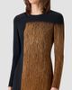 Akris Women's Abstract Print Wool-Blend Crewneck Midi Dress - 4