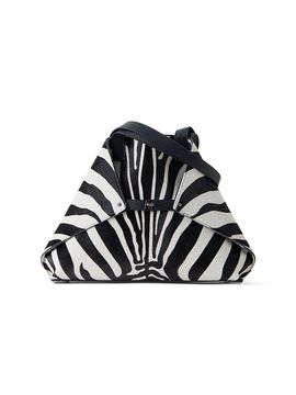 Akris Women's Ai Medium Zebra-Print Calf Hair Shoulder Tote