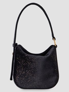 Akris Women's Anna Mini Speckled Velvet Hobo Bag