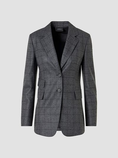 Akris Women's Arie Checked Single-Breasted Jacket