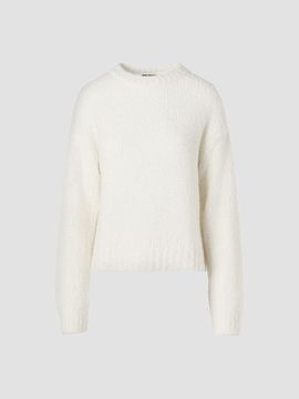 Akris Women's Cashmere-Silk Bouclé-Knit Crewneck Sweater