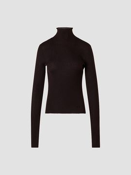 Akris Women's Cashmere-Silk Rib-Knit Turtleneck Sweater