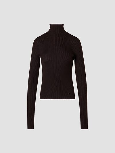 Akris Women's Cashmere-Silk Rib-Knit Turtleneck Sweater