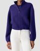Akris Women's Cashmere Stand-Collar Zip-Front Cardigan - 4