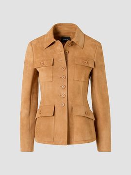 Akris Women's Delia Suede Utility Jacket