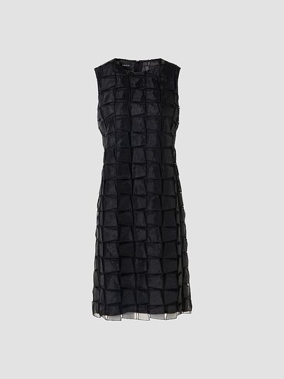 Akris Women's Embroidered Organza A-Line Mini Dress