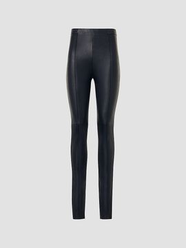 Akris Women's Flame Stretch Leather Skinny Pants
