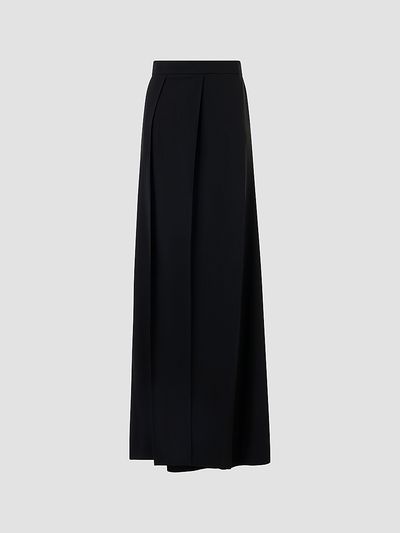 Akris Women's Fossil Pleated Wool Mid-Rise Straight-Leg Pants