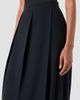 Akris Women's Fossil Pleated Wool Mid-Rise Straight-Leg Pants - 4