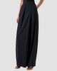 Akris Women's Fossil Pleated Wool Mid-Rise Straight-Leg Pants - 5