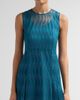 Akris Women's High Plains Embroidered Tulle Sleeveless Pleated Gown - 5