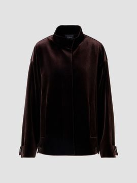 Akris Women's Huma Velvet Oversized Parka