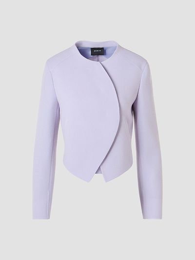 Akris Women's Hynora Asymmetric-Front Virgin Wool Jacket