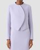 Akris Women's Hynora Asymmetric-Front Virgin Wool Jacket - 4