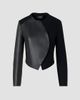 Akris Women's Hynora Leather-Inset Virgin Wool Jacket - 7