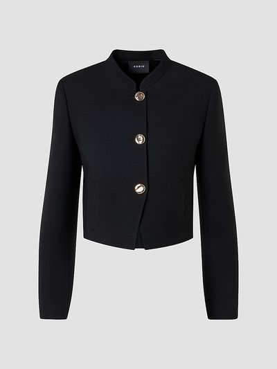 Akris Women's Kadet Virgin Wool Crop Jacket