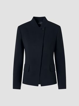 Akris Women's Kay Wool-Blend Stand-Collar Jacket