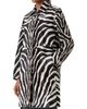 Akris Women's Laron Zebra-Print Leather Coat - 4