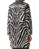 Akris Women's Laron Zebra-Print Leather Coat - 5