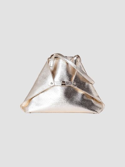 Akris Women's Medium Ai Metallic Leather Shoulder Bag