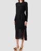 Akris Women's Mesh Draped Crewneck Midi-Dress - 6