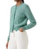 Akris Women's Micro Sequined Linen-Blend Cardigan - 4