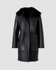 Akris Women's Oxana Leather & Shearling Reversible Hooded Coat - 9