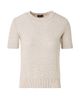 Akris Women's Sequin-Embellished Linen-Blend Knit Top - 7