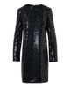 Akris Women's Sequined Long-Sleeve Sheath Cocktail Dress - 1