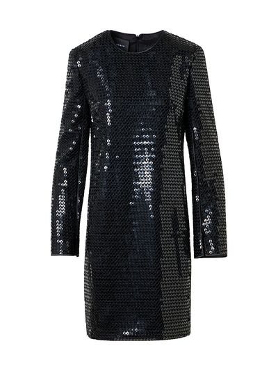 Akris Women's Sequined Long-Sleeve Sheath Cocktail Dress