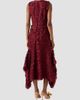 Akris Women's Silk-Organza Layered Tile Midi-Dress - 3