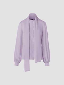 Akris Women's Silk Georgette Scarf Blouse